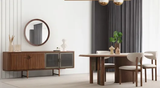 Product img 1, Mozart Ahşap Ayaklı Yemek Odası Takımı